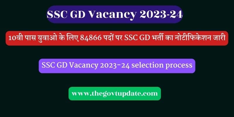 SSC GD Vacancy 2023-24 